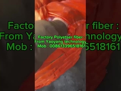 कपड़े स्टेपल फाइबर पॉलिएस्टर मीडियम क्रिम आर्टिफिशियल स्टेपल फाइबर